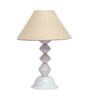 Brown Shade Table Lamp With Metal Base