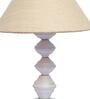 Brown Shade Table Lamp With Metal Base