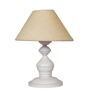 White Shade Table Lamp With Metal Base