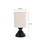White Shade Table Lamp With Metal Base