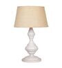 Brown Shade Table Lamp With Metal Base