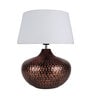 White Shade Table Lamp With Metal Base