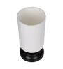 Festiva White Cotton Shade Table Lamp With Metal Base