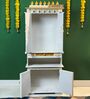 White Sheesham & MDF Wooden Temple in Home & Office