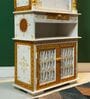 White Sheesham & MDF Wooden Temple in Home & Office