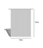 White Shower Polyester 6 Ft Semisheer Eyelet Shower Curtain