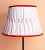 Fabricio White Silk Pleated Lampshade