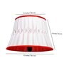 Fabricio White Silk Pleated Lampshade