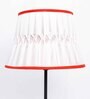 Fabricio White Silk Pleated Lampshade