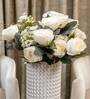 White Silk Rose Silk Bunch Single Stem Flower