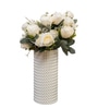 White Silk Rose Silk Bunch Single Stem Flower