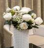 White Silk Rose Silk Bunch Single Stem Flower