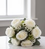 White Silk Rose Silk Bunch Single Stem Flower