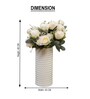 White Silk Rose Silk Bunch Single Stem Flower