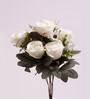White Silk Rose Silk Bunch Single Stem Flower