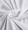 White Solid 144 TC 100% Cotton Queen Bedsheet with 2 Pillow Covers