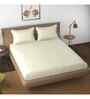 White Solid 144 TC Cotton King Sized Bedsheet Bedsheet 2 Pillow Shades Collection