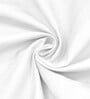 White Solid 150 TC Cotton Single Bed Sized Bedsheet With 1 Pillow Cover