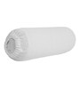 White Solid 200 TC Blended Jacquard 2 Bolster Covers