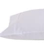 White Solid 200TC Cotton 20 x 30 Inches Pillow Covers (Set of 2)