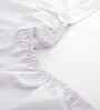 White Solid 200 TC Cotton Single Bed Fitted Sheet with 1 Pillow Cover 82 Collection