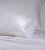 White Solid 300 TC Tencel King Size Bed Sheet with 2 Pillow Covers 24 Collection