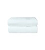 White Solid 400 GSM Cotton Bath Towels (Set of 2)