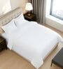 White Solid 400 TC Cotton Double Sized Duvet Cover