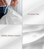 White Solid 400 TC Cotton Double Sized Duvet Cover