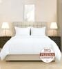 White Solid 400 TC Cotton Double Sized Duvet Cover
