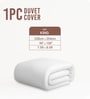 White Solid 400 TC Cotton Double Sized Duvet Cover