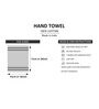 White Solid 550 GSM Cotton Hand Towels (Set of 2)