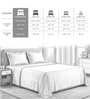 White Solid 600 TC Cotton Super King Sized Bedsheet with 4 Pillow Covers