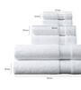White Solid 700 GSM Cotton Towels (Set of 6)