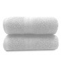 White Solid Cotton 500 GSM Hand Towel Set of 2