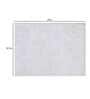 White Solid Cotton AntiSkid Bathmat