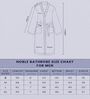 White Solid Cotton Men Bath Robe With Belt (M)