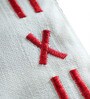 White Solid Embroidery Polyster Blend (12 x84)  Table Runner