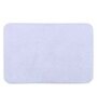 White Solid MicroFibre 15x10 Inches Antiskid Bath Mats
