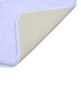 White Solid MicroFibre 15x10 Inches Antiskid Bath Mats