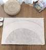White Solid Polyester 24x16 Inches AntiSkid Bath Mat