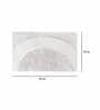 White Solid Polyester 24x16 Inches AntiSkid Bath Mat