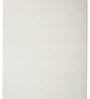 White Solid Polyester 3 ft x 5 ft Machine Made Carpet
