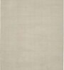 White Solid Polyester 3 ft x 5 ft Machine Made Carpet