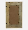 White Solid Wood Tile Mirror 3 Ft. Rectangular Wall Mirror