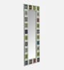White Solid Wood Tile Mirror 5 Ft. Rectangular Wall Mirror