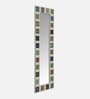 White Solid Wood Tile Mirror 6 Ft. Rectangular Wall Mirror