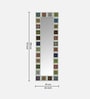 White Solid Wood Tile Mirror 6 Ft. Rectangular Wall Mirror