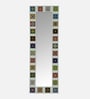 White Solid Wood Tile Mirror 6 Ft. Rectangular Wall Mirror