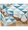 White Solids 7 Pcs PVC & Spandex Table Cover With 6 Chair Cover